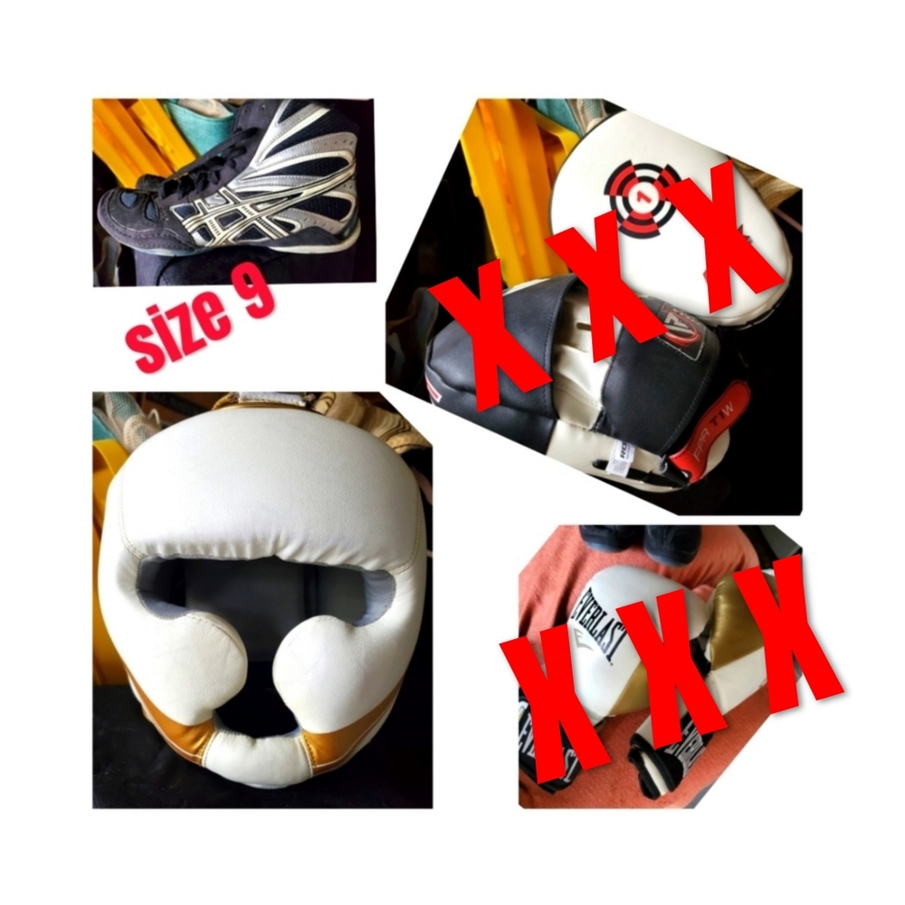 Boxing Head Gear & shoes